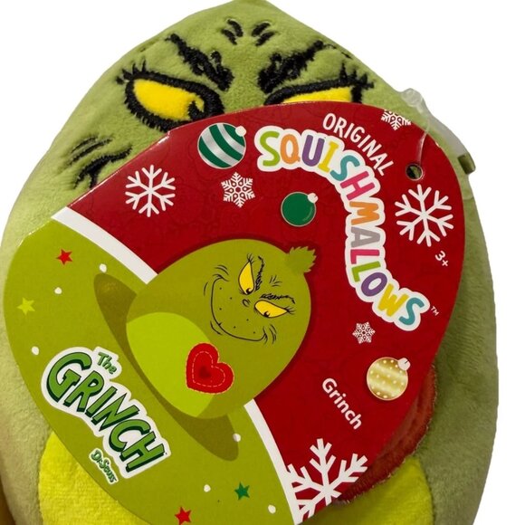 Squishmallows How the Grinch Stole Christmas Grinch & Max Plush Pillow Set - Picture 4 of 7